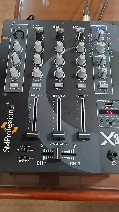 X 35 - 4 Ch. #DJ Mixer with USB MP3 Player & #Bluetooth by #StudiomasterProfessional (Quick #Demo)