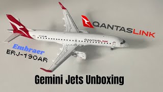 Unboxing Gemini Jets Qantaslink Embraer ERJ190AR #geminijets1400 #geminijets #avgeek #fyp