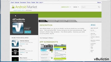 vBulletin Submitting Android Application