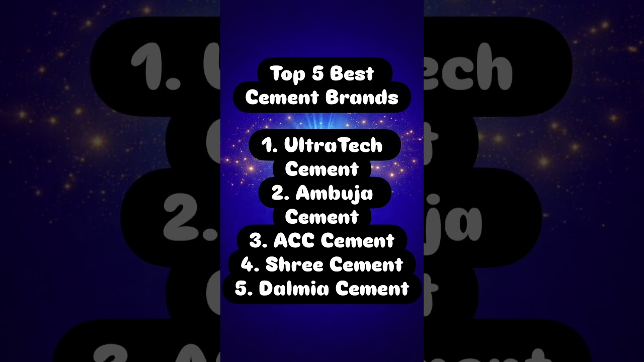 Best cements for your construction