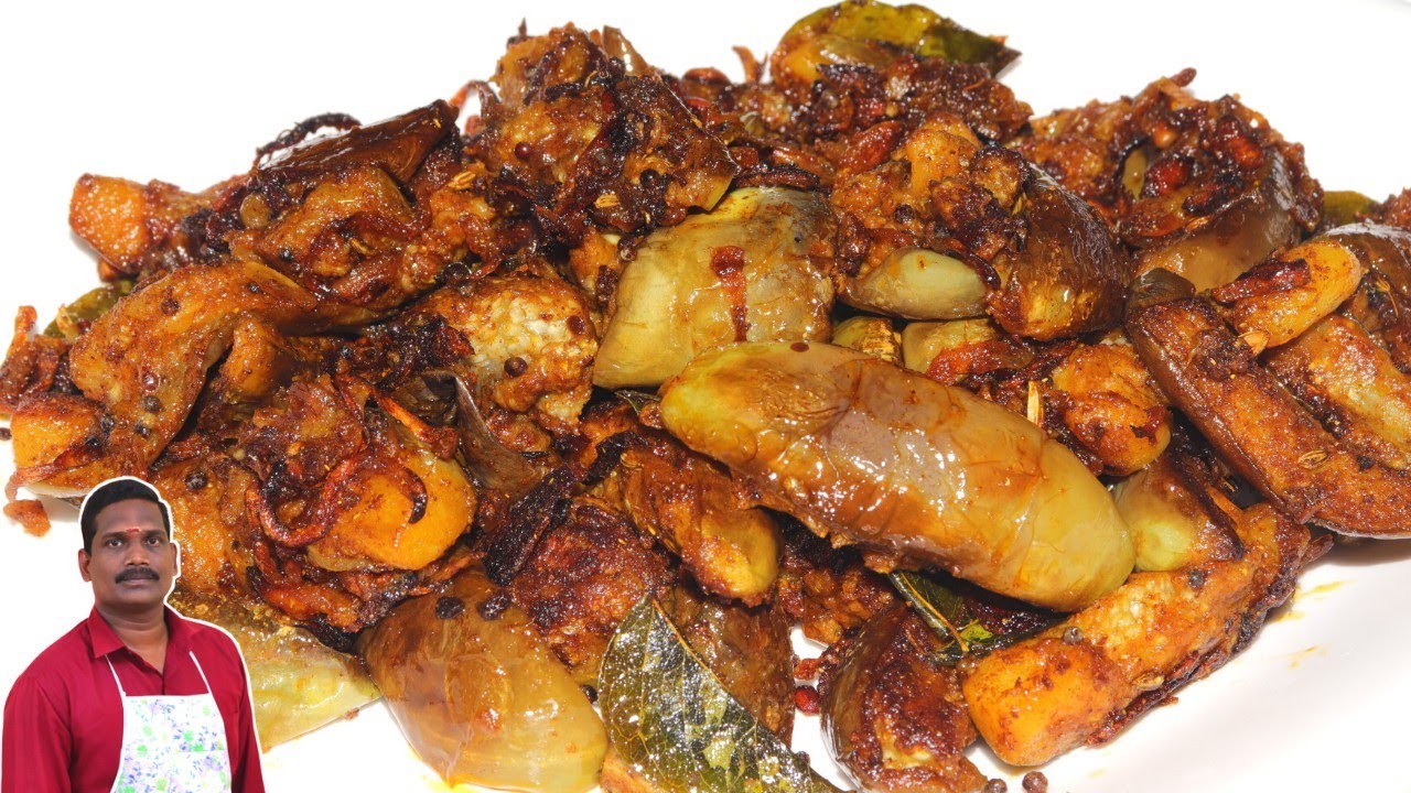 கத்திரிக்காய் கறி வறுவல் | Brinjal fry | Eggplant fry | Balaji's kitchen