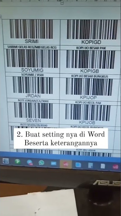 tutorial membuat cetakan barcode
