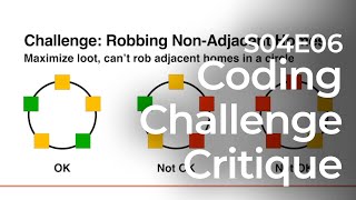 Celebrity Coding Challenge Submissions Critique: S04E06 Circular Robbery Profile