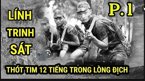 (1) 3 Chiến Sĩ Trinh Sát Tiền Nhập Vào Trận Địa Pháo Của Địch Trong Rừng.