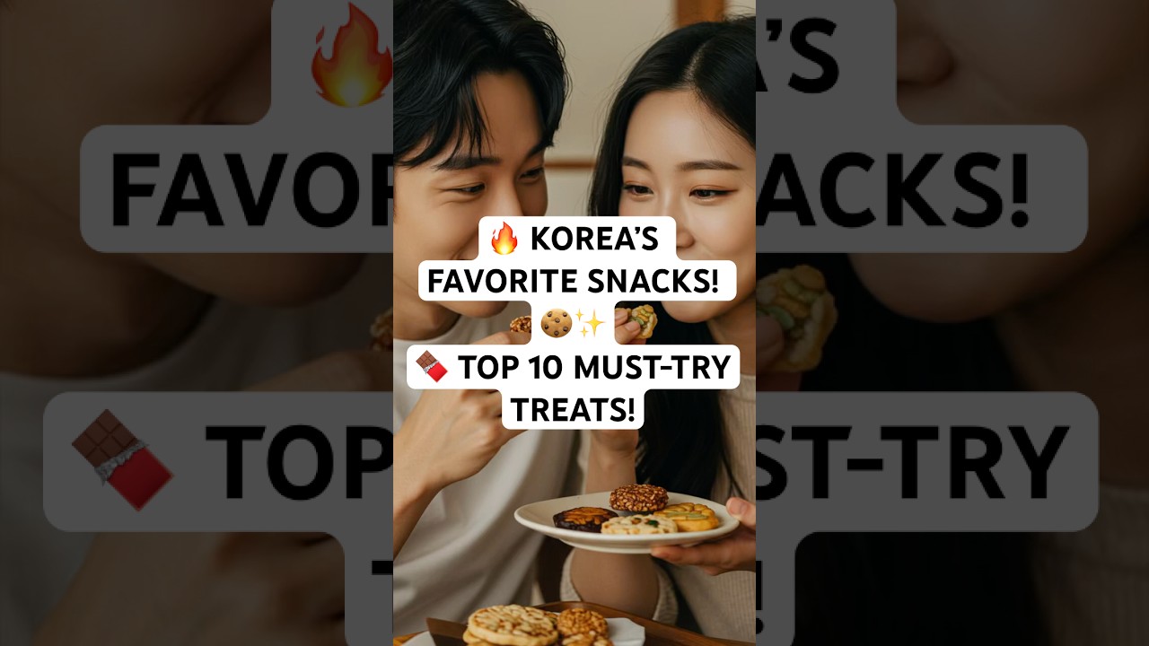 🍪 Koreans Voted! Top 10 Best Korean Snacks! 🇰🇷🔥 (Must-Try!)