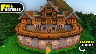 Minecraft Tutorial Ultimate Spruce House Learn In 5 Min