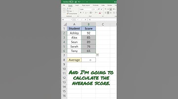 How to calculate average in Excel