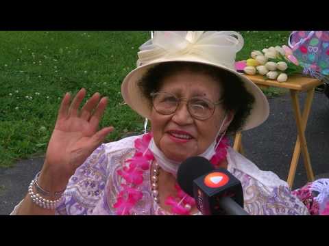 102 Years Young: Drive-By Parade Celebrates North Potomac Woman's Birthday