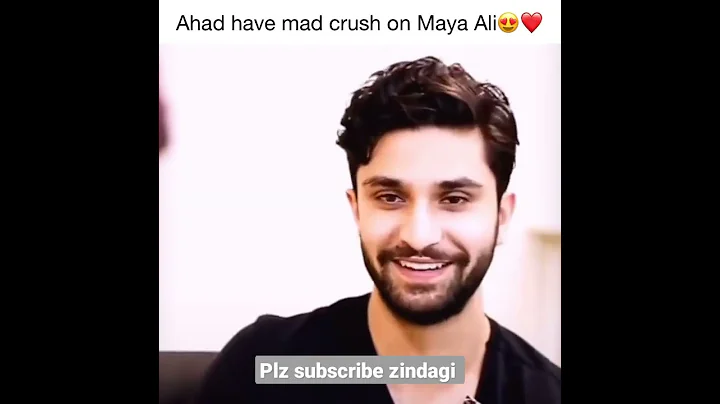 Ahad Raza Mir have mad crush on Maya Ali