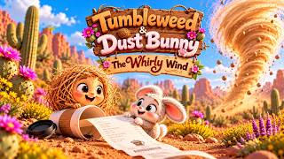 Caught in a Giant Whirly Wind! 🌪️ | Tumbleweed & Dust Bunny | Episode 1   #KidsCartoon #WhimsiTime
