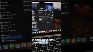How to increase moüse cursor movement speed in mackBook m2#macbook ↖️↖️