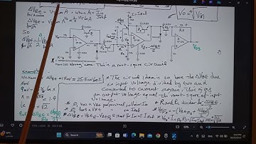 Logarithmic Amplifiers, lecture 3, Transistors,Op Amps . Root square Vo=√Vin, الجذر التربيعي، 🇯🇴