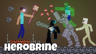 Herobrine vs Minecraft Bosses