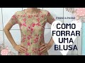 Aprenda forrar uma blusinha super fácil | VIVIANE PRATES