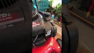 how to find the model serial number on your MTD Briggs push mower engine