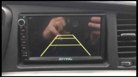 Issue android head unit no image when back the car.