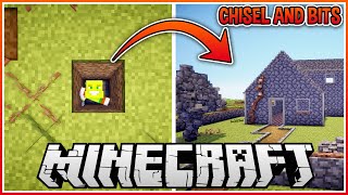 Digging Down & Building A House With The Blocks Chisel & Bits