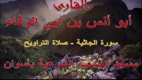 أبو أنس بن أبي الوفاء - سورة الجاثية - رمضان 1435
