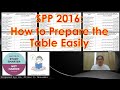 Spp 2016 how to prepare the table easily  architect licensure examination  ale review