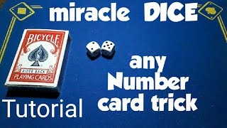 Card trick TUTORIAL/MIRACLE dice any number