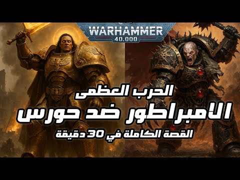 فتنة حورس والصراع مع امبراطور البشرية القصة الكاملة في 30 دقيقه سلسلة وورهامر