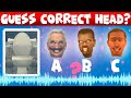 Guess correct head  skibidi toilet meme tv man radio man