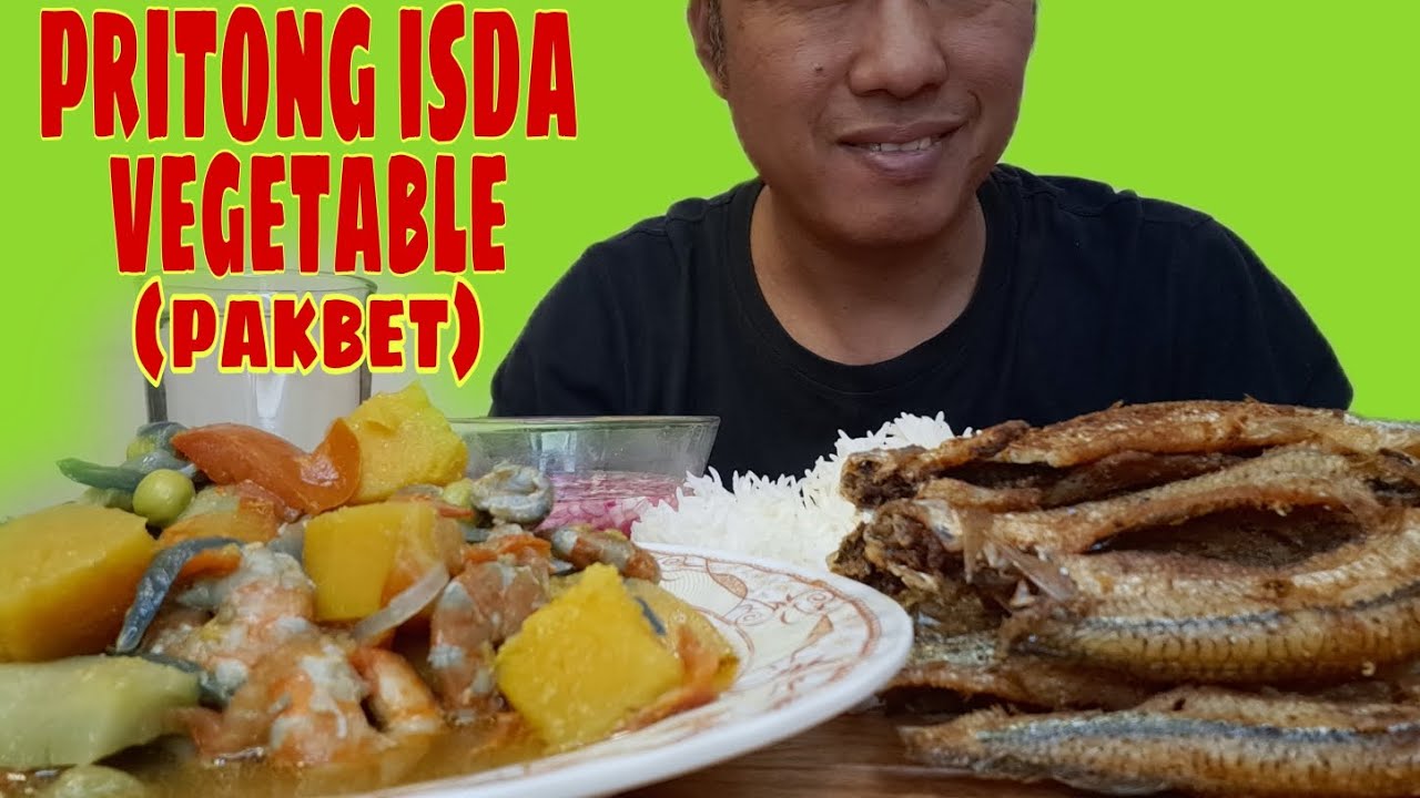 Pinya Isda pritong isda/vegetable(pakbet)pinoy mukbang - YouTube