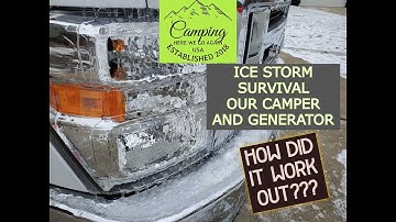 Updated:  Ice storm survival with our camper and generator.  HOW DID IT work out?  Jayco Redhawk 31F