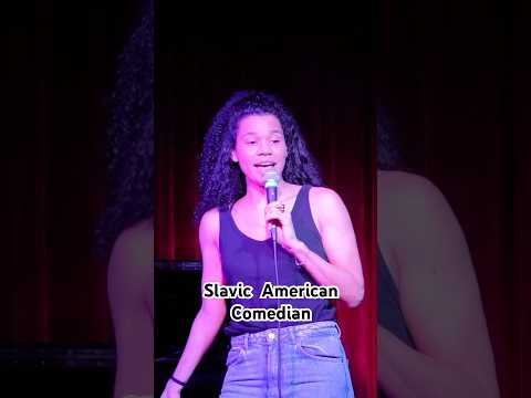 Czechia born American comedian is making fun of herself Tiger Woods and Meghan Markle. Live in NYC
