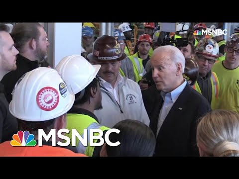 Biden Confronts Man Who Accuses Him Of Wanting To Take His Guns Away | Andrea Mitchell | MSNBC