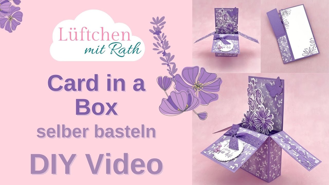 Besondere Kartenform - Card in a Box - selber basteln - YouTube