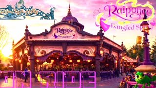 The same attraction? Disneyland paris✨️ Raiponce Tangled Spin [4k] on ride at Disney Adventure World