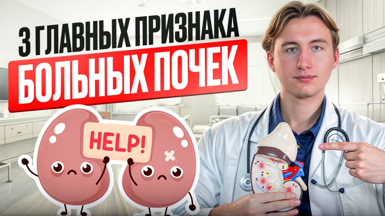 ПОЧКИ УМИРАЮТ молча: 3 признака, которые нельзя ИГНОРИРОВАТЬ!