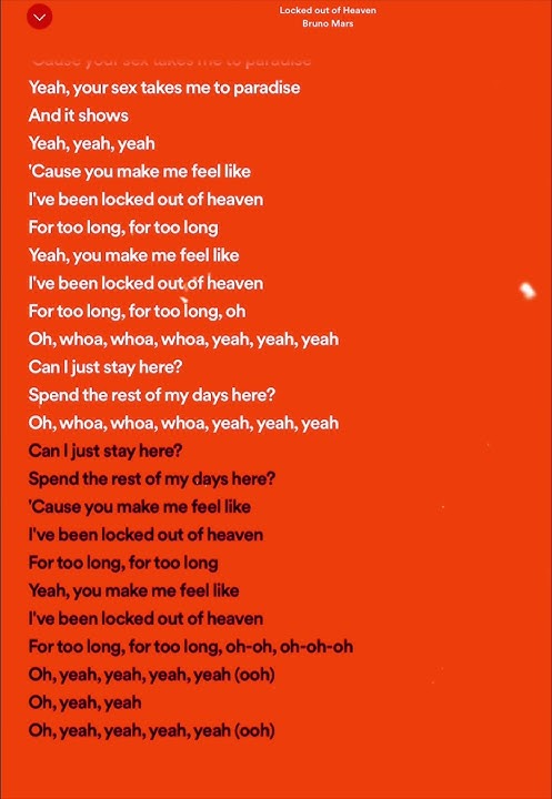 Bruno Mars - Locked Out of heaven (sped up   reverb) || #lyrics