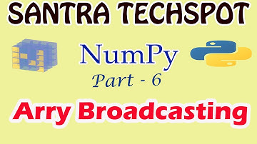 #6 | Array Broadcasting in NumPy | Python for Data Science in Tamil