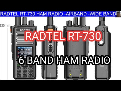 RADTEL RT-730 6 BAND , 10WATT HAM RADIO & AIRBAND -BROADCAST IP67 - YouTube
