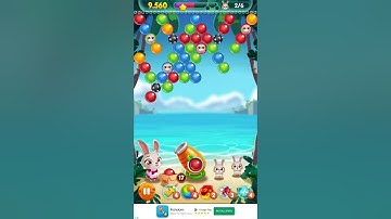 Bunny Pop Level 121 no booster [Gameplay Walkthrough] optimized for smartphones [BitMango]