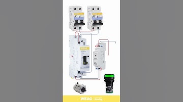 AC Contactor,Manual Contactor Wiring: Power Switch, Indicator Light, and Motor Control