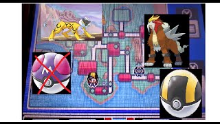 how to catch entei and raikou without a master ball in pokemon soul sliver/heartgold