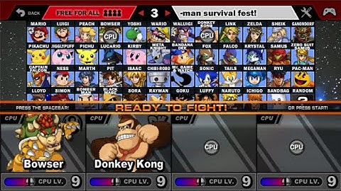 Super Smash Flash 2 - v1.3 Battle #4 Bowser vs Donkey Kong