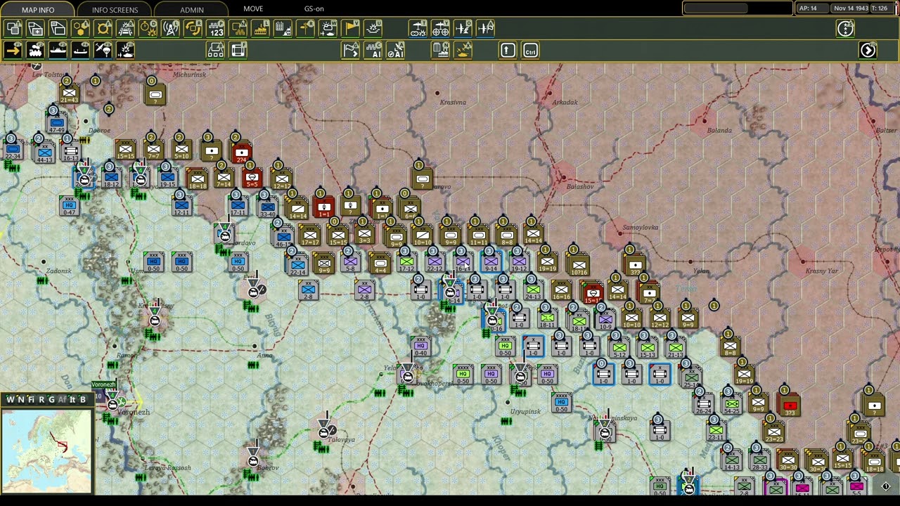 T126 War in the East 2, 1941 Multiplayer, vs Nightwarrior