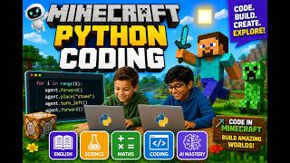 Kids Use Python to Build Minecraft Worlds in Seconds