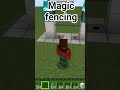 magic fencing in minecraft tutorial! #tech #gaming #minecraft