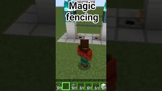 magic fencing in minecraft tutorial! #tech #gaming #minecraft