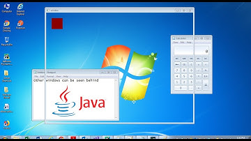 Transparent Java Window with Background