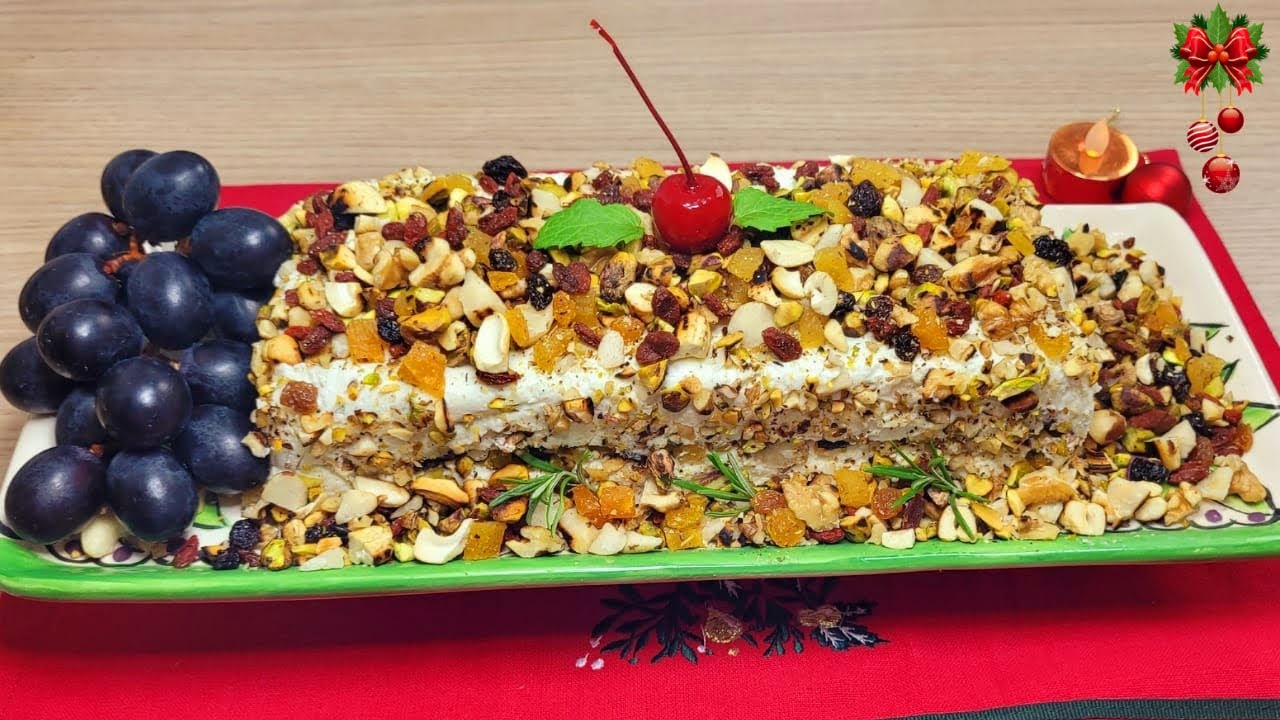 TERRINE DE QUEIJOS COM CASTANHAS TOSTADAS, FRUTAS SECAS E MEL, PARA ENCANTAR SUA CEIA DE FIM DE ANO