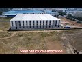 prefab large span h section steel structure building for industrial use