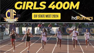 2024 TF - CIF State Meet - Girls 400M Championship - Payton Smith 53.39!