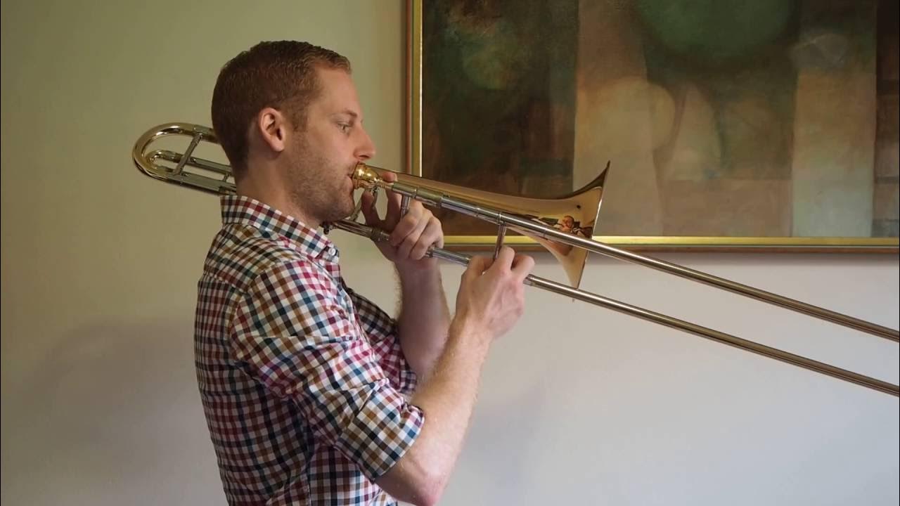 C major scale trombone youtube