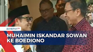 Safari Politik Berlanjut, Ketum PKB Muhaimin Iskandar Temui Mantan Wapres Boediono di Kediamannya